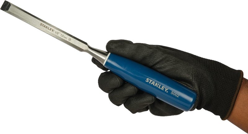 Stanley 5002 Blue Handle Wood Chisels Set of 3 - 12mm, 18mm, 25mm - Image 3